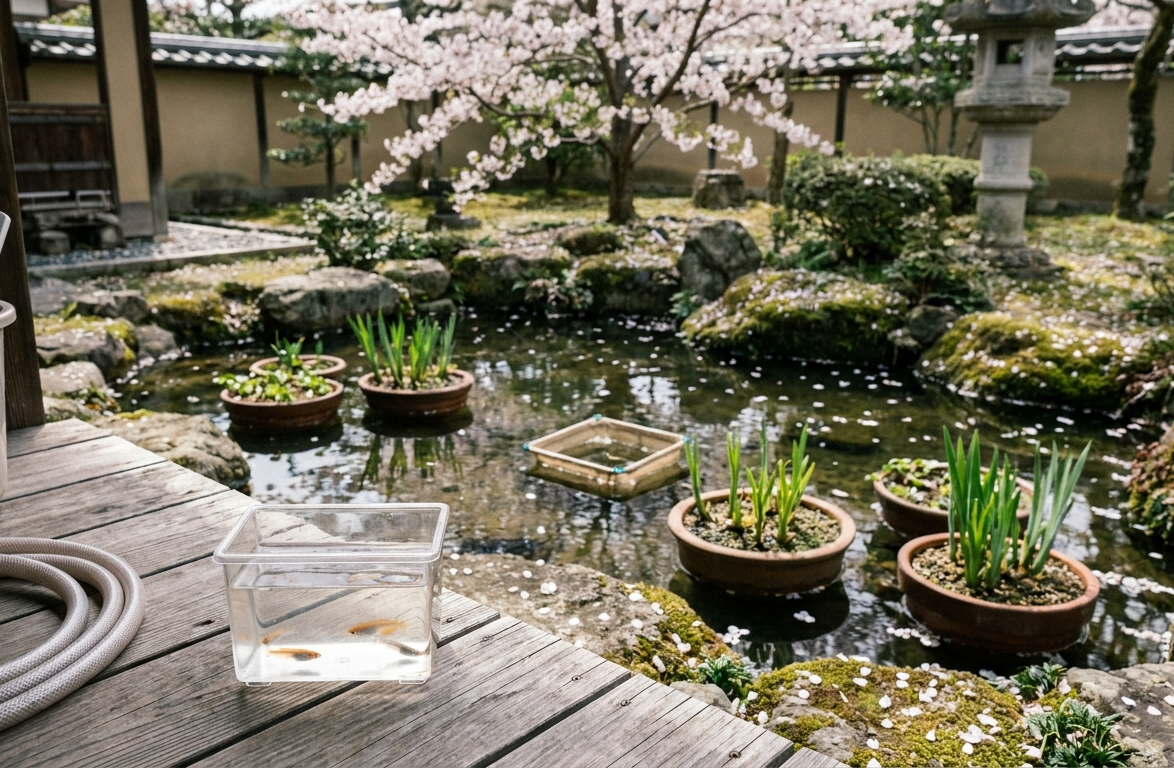 Bereid je medaka vijver voor op de lente