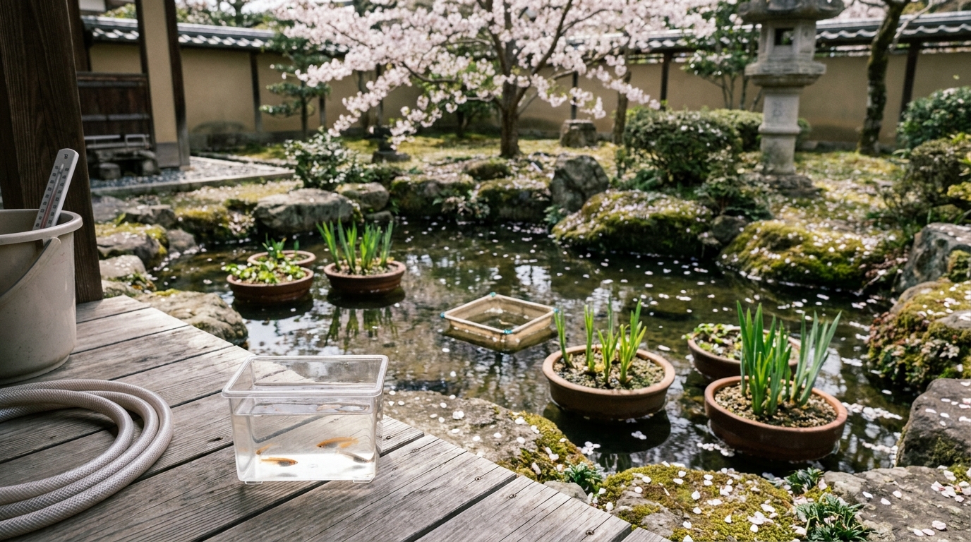 Bereid je medaka vijver voor op de lente