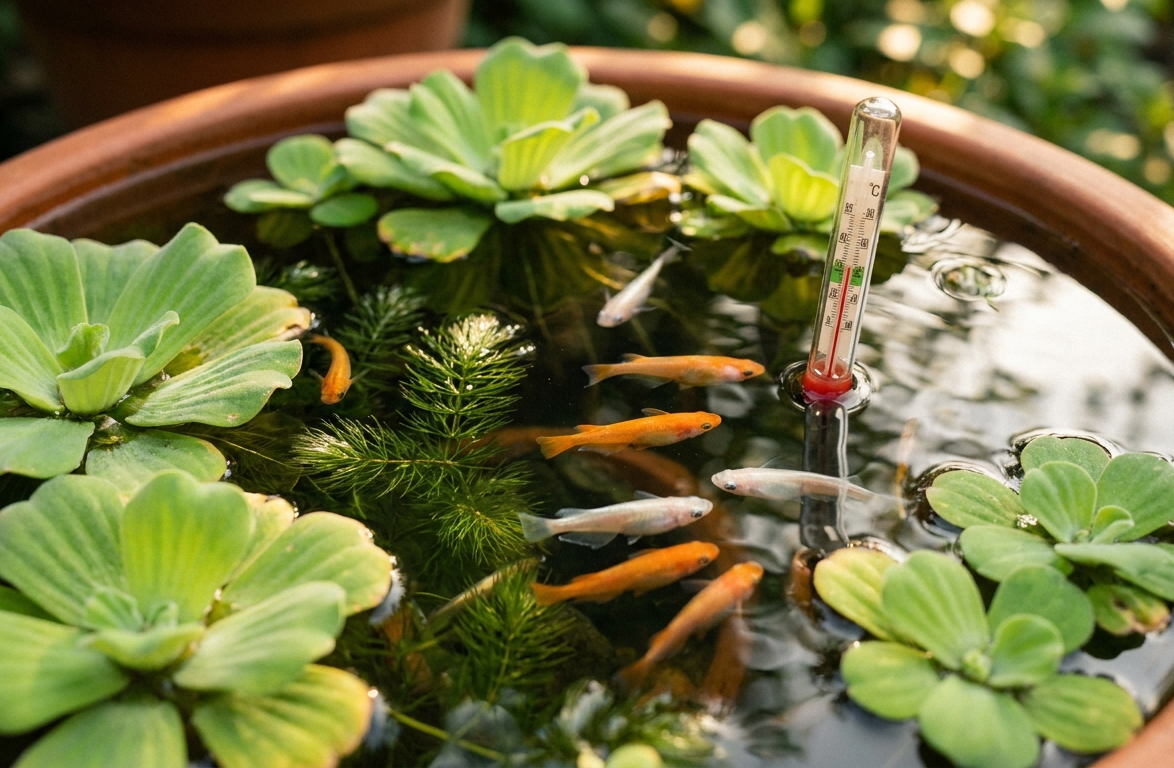 Praktische zomertips voor gezonde Medaka in warm water