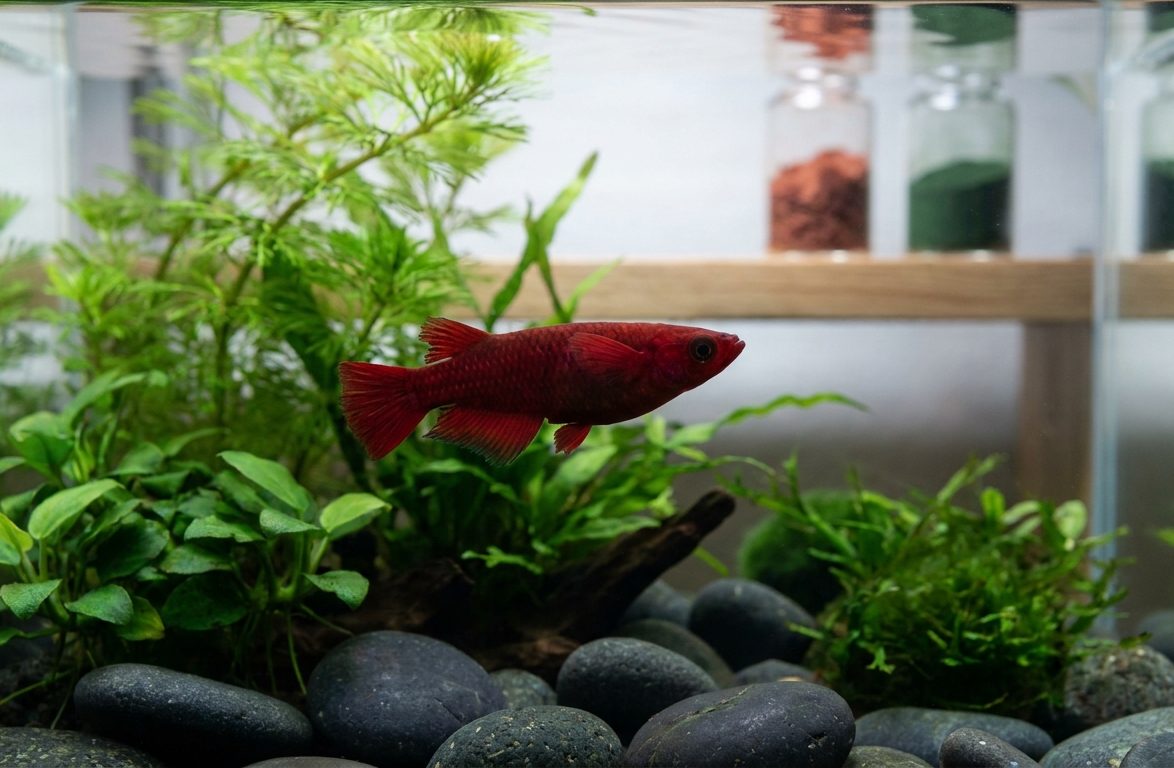 Ontdek hoe astaxanthine en spirulina het rood van je Youkihi medaka écht laten stralen