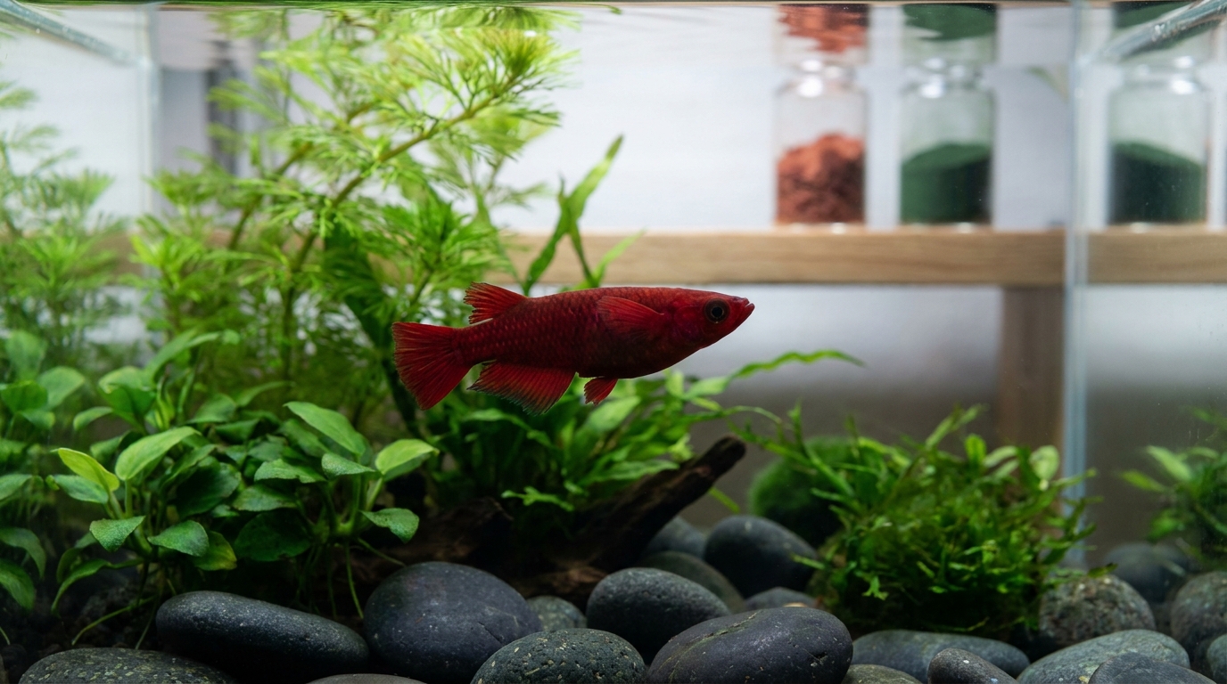 Ontdek hoe astaxanthine en spirulina het rood van je Youkihi medaka écht laten stralen